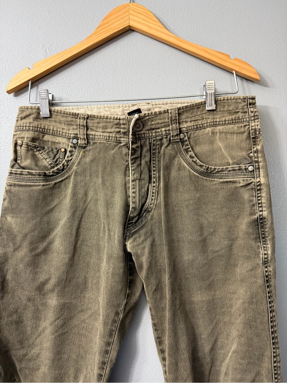 Kuhl Easy Ryder Mens Olive Green Casual Pants 33x34 - Picture 4 of 9